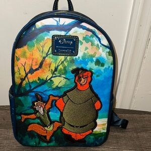 Loungefly Robin Hood Blue and Green Backpack